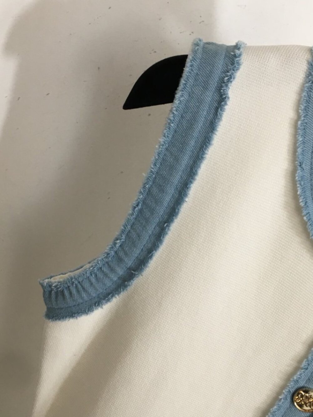 Sandro White Sleeveless Knit Dress - Picture 4 of 7